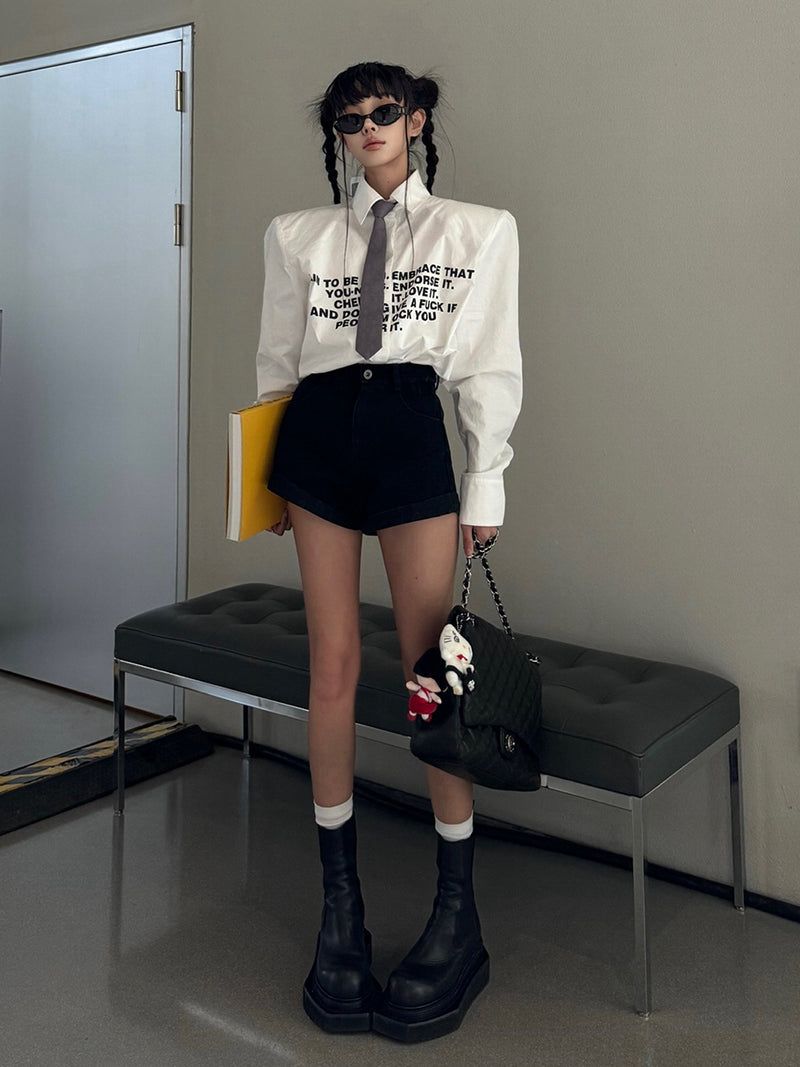 logo design shoulder silhouette shirt mx0096 