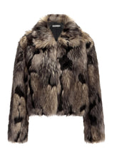 marble fur short jacket mx0076 