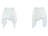 asymmetrical metal design skirt mx0128