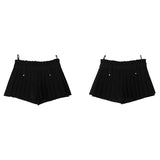 waist belt pleated skirt mx0116 