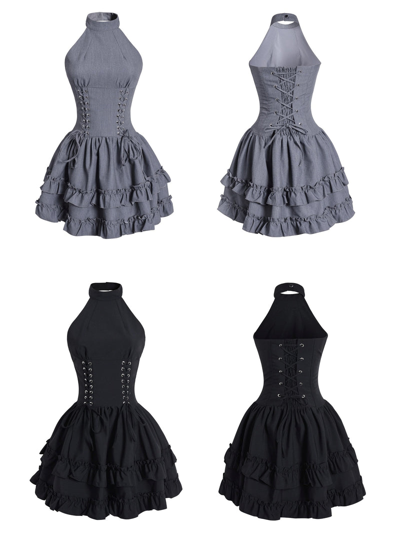 lace-up corset one-piece mx0132 