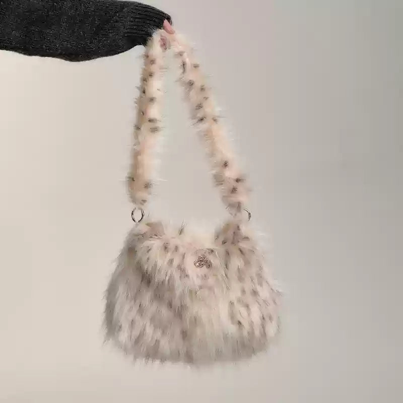 fur leopard shoulder bag mx0026