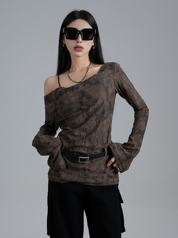 wasteland style off shoulder tops mx0112 