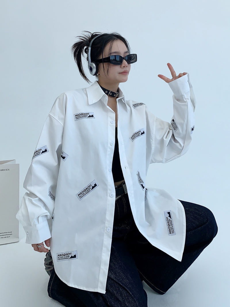 tag design loose shirt mx0066 