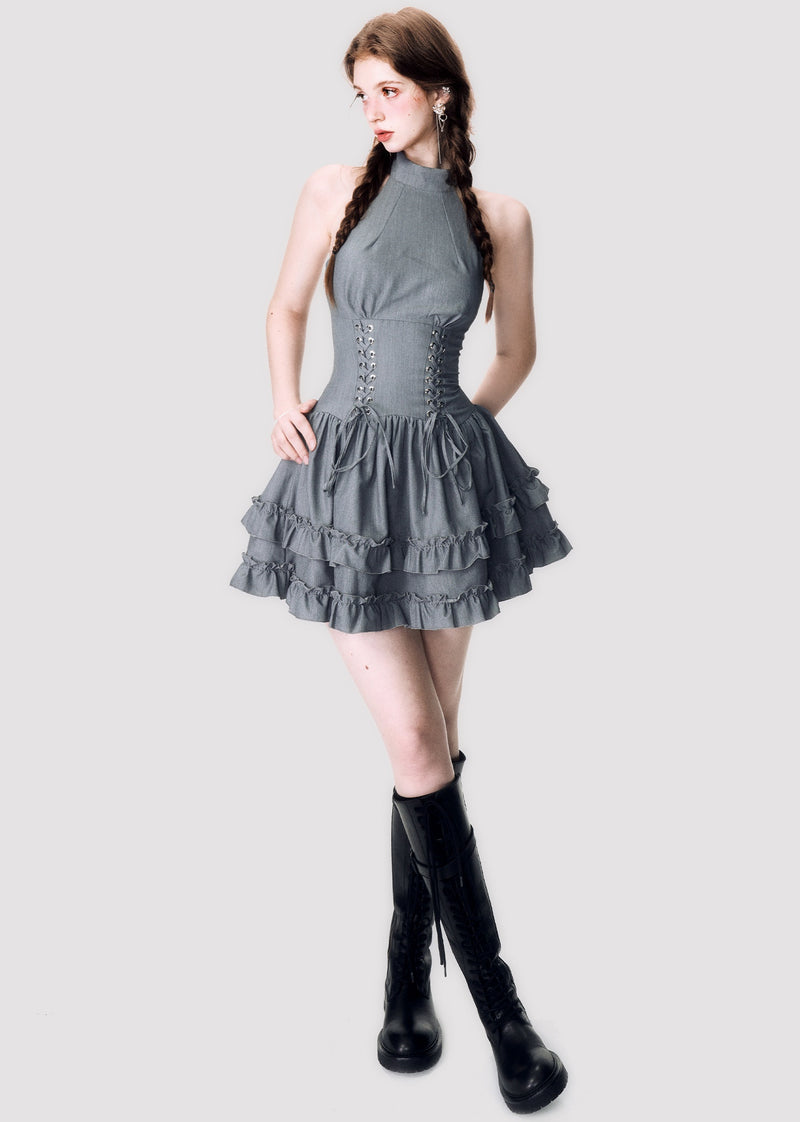lace-up corset one-piece mx0132 