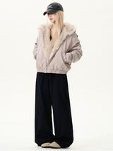 luxury bicolor fur jacket mx0086 