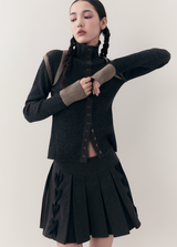 high neck stylish cardigan mx0067 