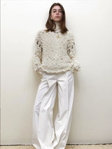 waist contrast wide pants mx0068 