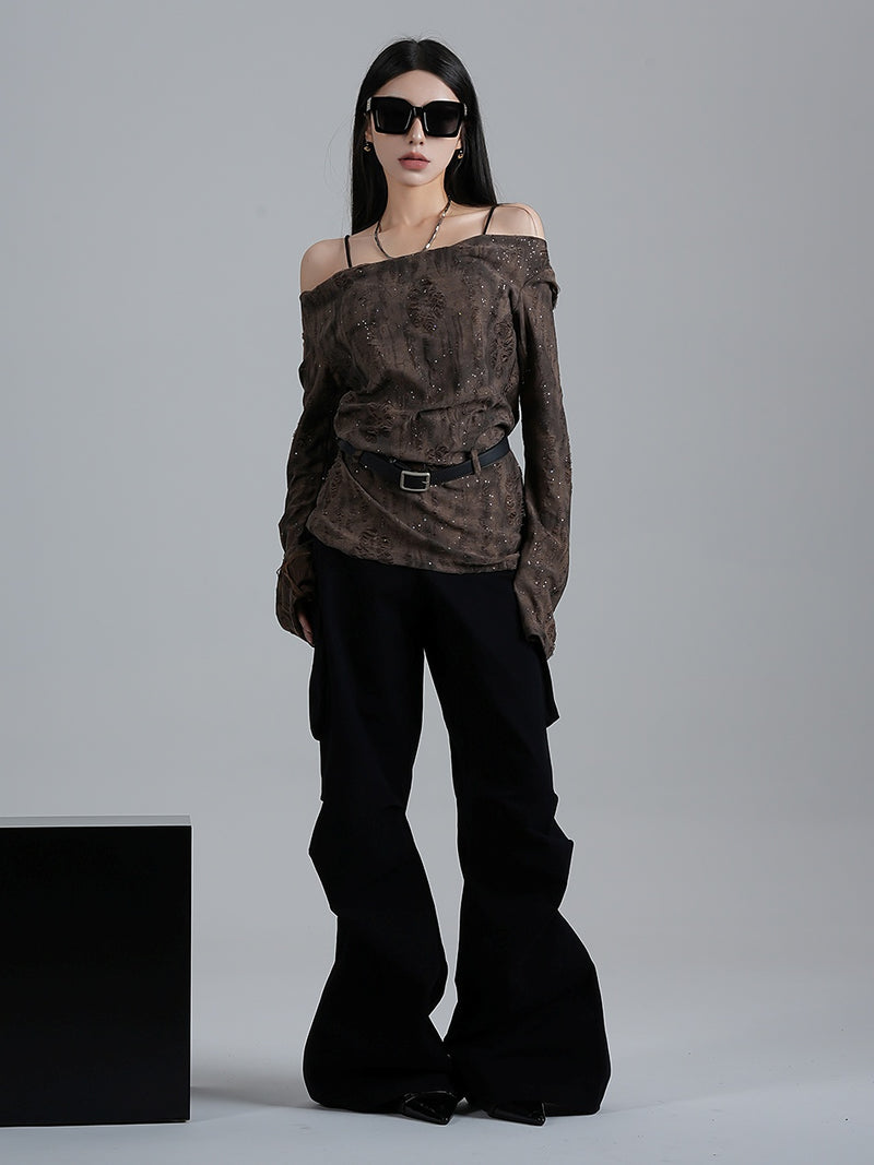 wasteland style off shoulder tops mx0112 
