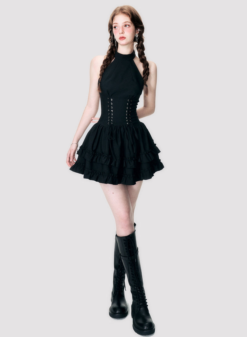 lace-up corset one-piece mx0132 