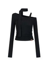 one shoulder strap korean tops mx0106 