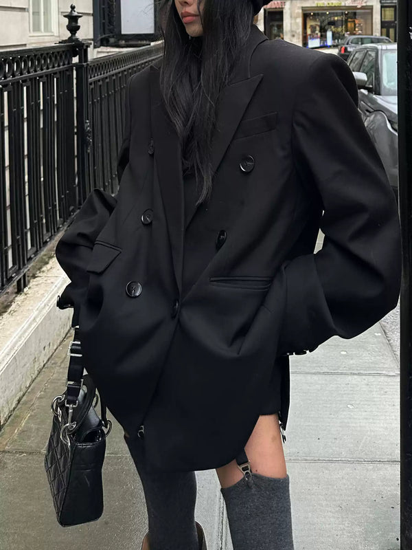 classic black silhouette jacket mx0073 