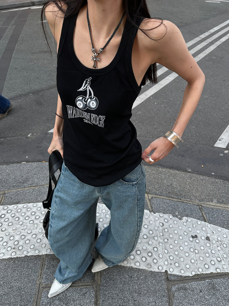 cherry design street tank top mx0131