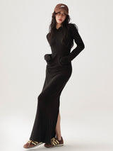 relaxed slit design dress mx0078 