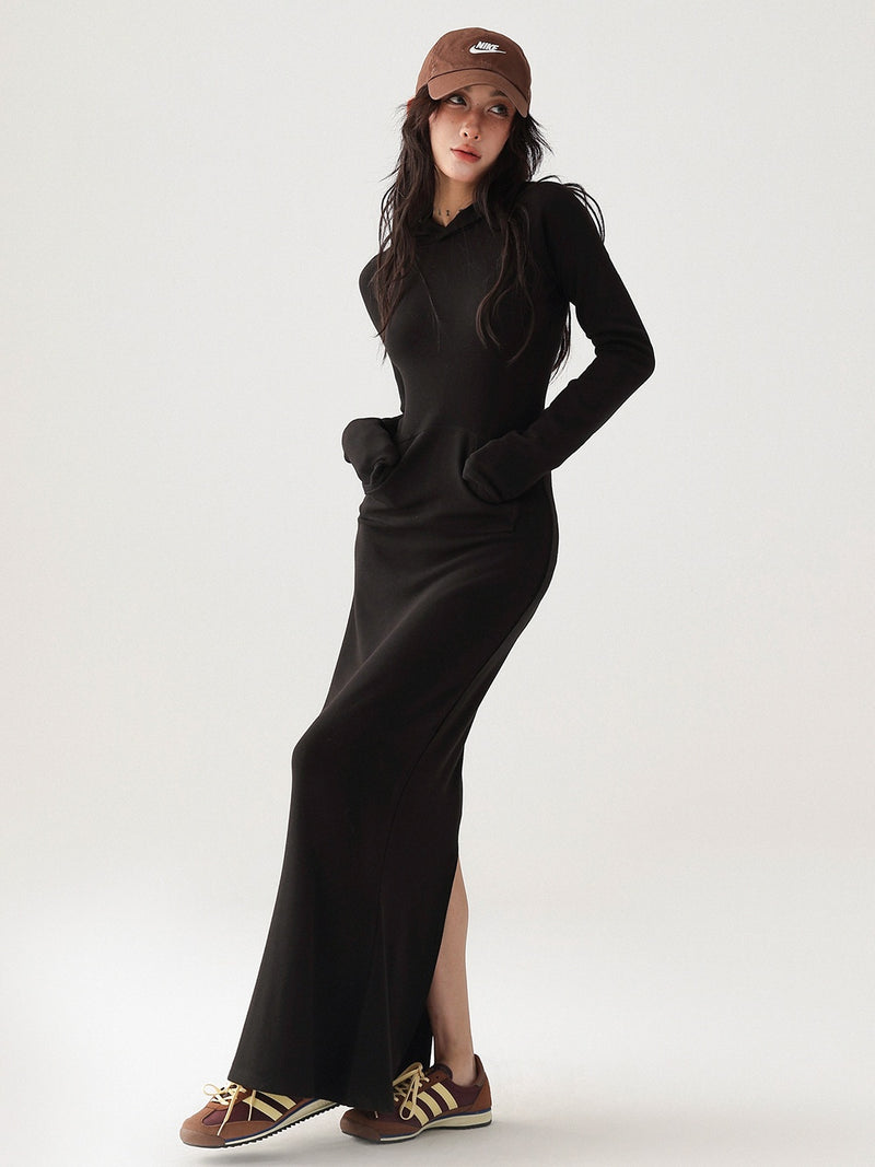 relaxed slit design dress mx0078 