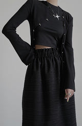buckle design lady tops mx0098 