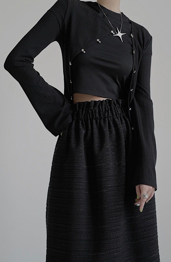 buckle design lady tops mx0098 