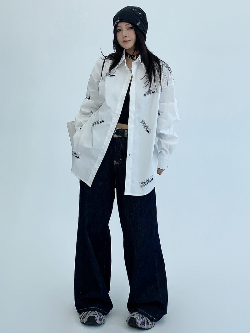 tag design loose shirt mx0066 
