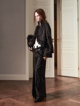 waist contrast wide pants mx0068 
