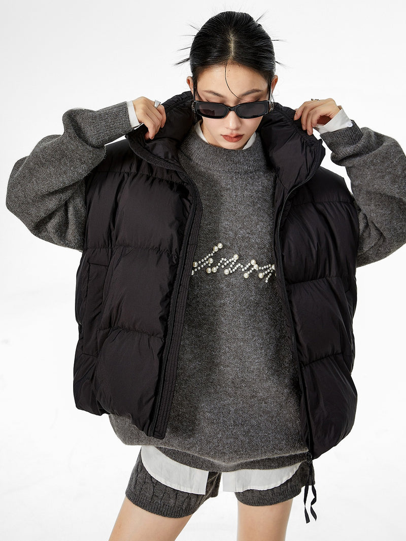 pearl logo high neck knit mx0070 