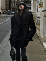 classic black silhouette jacket mx0073 