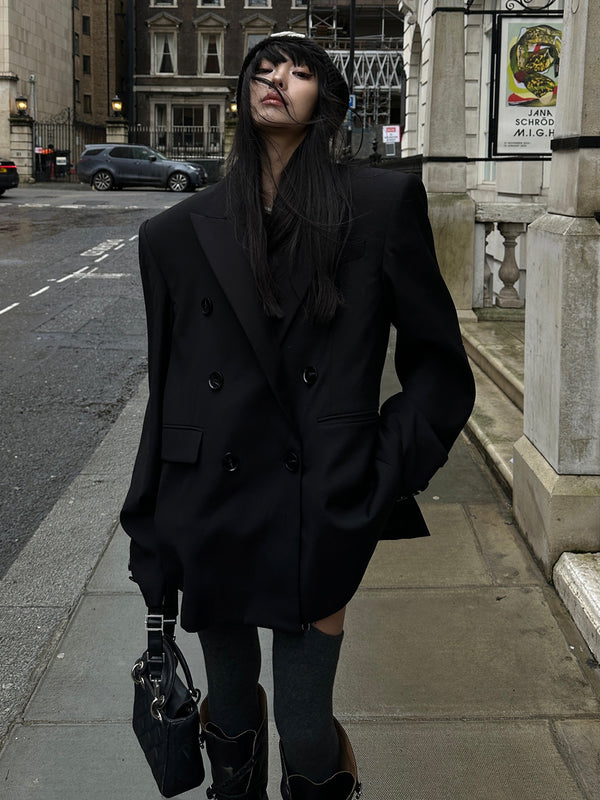 classic black silhouette jacket mx0073 