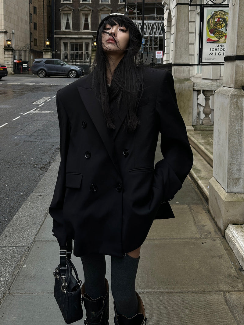 classic black silhouette jacket mx0073 