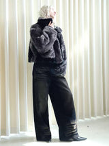 heavy duty washed denim pants mx0082 