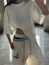 Loose logo simple T-shirt mx0130 