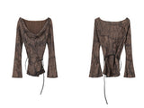 wasteland style off shoulder tops mx0112 