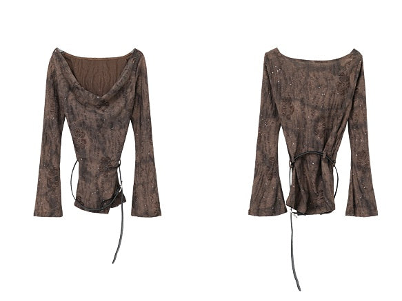 wasteland style off shoulder tops mx0112 