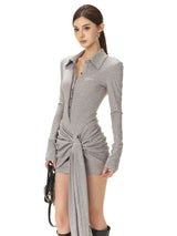 knotted tight dress mx0133 