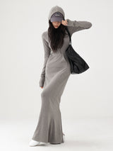 relaxed slit design dress mx0078 