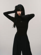 butterfly icon high neck cut and sew mx0075 