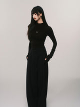 butterfly icon high neck cut and sew mx0075 